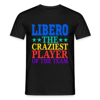 Libero, le joueur le plus fou de l’équipe 2 - T-shirt homme - noir - Devant - AI Model Male 178 light (178cm)