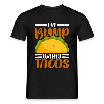 The Bump Wants Tacos 2 - Männer T-Shirt - Schwarz - Vorne - AI Model Male 178 light (178cm)