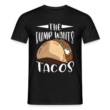 The Bump Wants Tacos 3 - Männer T-Shirt - Schwarz - Vorne - AI Model Male 178 light (178cm)