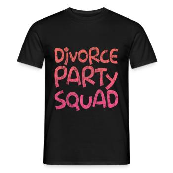 Divorce Party Squad 3 - Männer T-Shirt - Schwarz - Vorne - AI Model Male 178 light (178cm)