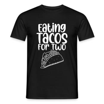 Eating Tacos For Two 4 - Men's T-Shirt - black - Front - AI Model Male 178 light (178cm)