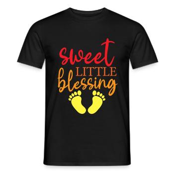 Sweet Little Blessing 2 - Männer T-Shirt - Schwarz - Vorne - AI Model Male 178 light (178cm)