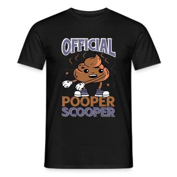 Official Pooper Scooper 31 - Männer T-Shirt - Schwarz - Vorne - AI Model Male 178 light (178cm)