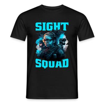 Sight Squad 5 - Men's T-Shirt - black - Front - AI Model Male 178 light (178cm)