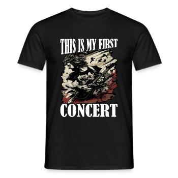 This Is My First Concert 56 - Men's T-Shirt - black - Front - AI Model Male 178 light (178cm)