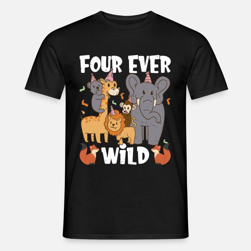 Four Ever Wild 53 - Männer T-Shirt - Schwarz