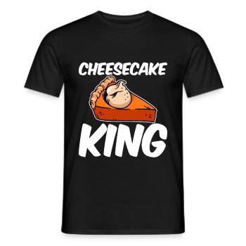 Cheesecake King 4 - T-shirt homme - noir - Devant - AI Model Male 178 light (178cm)