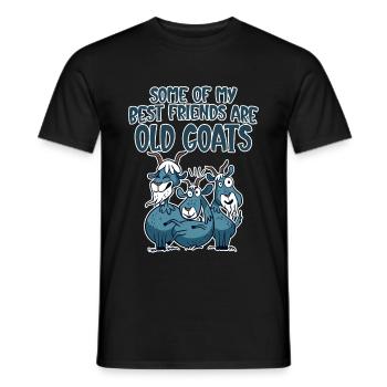 Some Of My Best Friends Are Old Goats 4 - Männer T-Shirt - Schwarz - Vorne - AI Model Male 178 light (178cm)