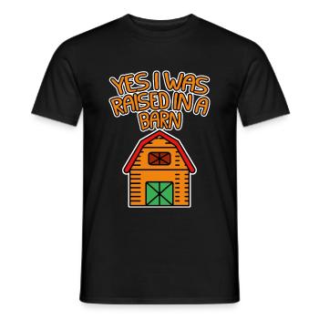 Yes I Was Raised In A Barn 4 - Men's T-Shirt - black - Front - AI Model Male 178 light (178cm)