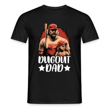 Dugout Dad 6 - Männer T-Shirt - Schwarz - Vorne - AI Model Male 178 light (178cm)