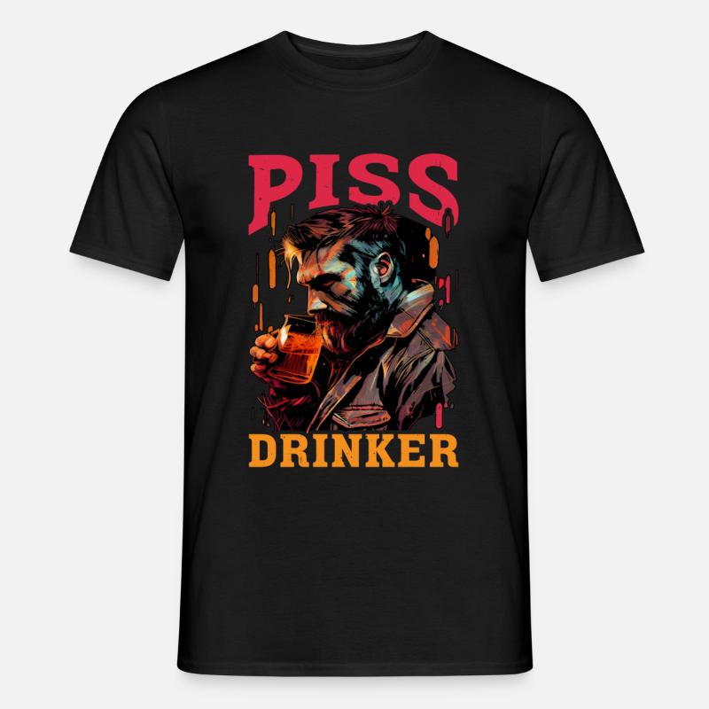 Piss Drinker 36 - Männer T-Shirt - Schwarz