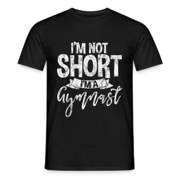 I'm Not Short, I'm A Gymnast 3 - Männer T-Shirt - Schwarz - Vorne - AI Model Male 178 light (178cm)