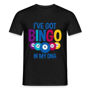 J’ai Bingo dans mon ADN 2 - T-shirt homme - noir - Devant - AI Model Male 178 light (178cm)
