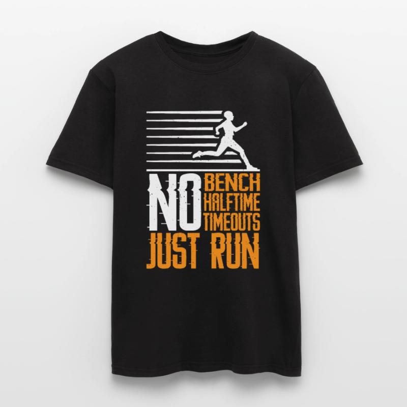 Pas de banc, pas de mi-temps, pas de temps mort, juste 3 points d’arrêt T-shirt homme