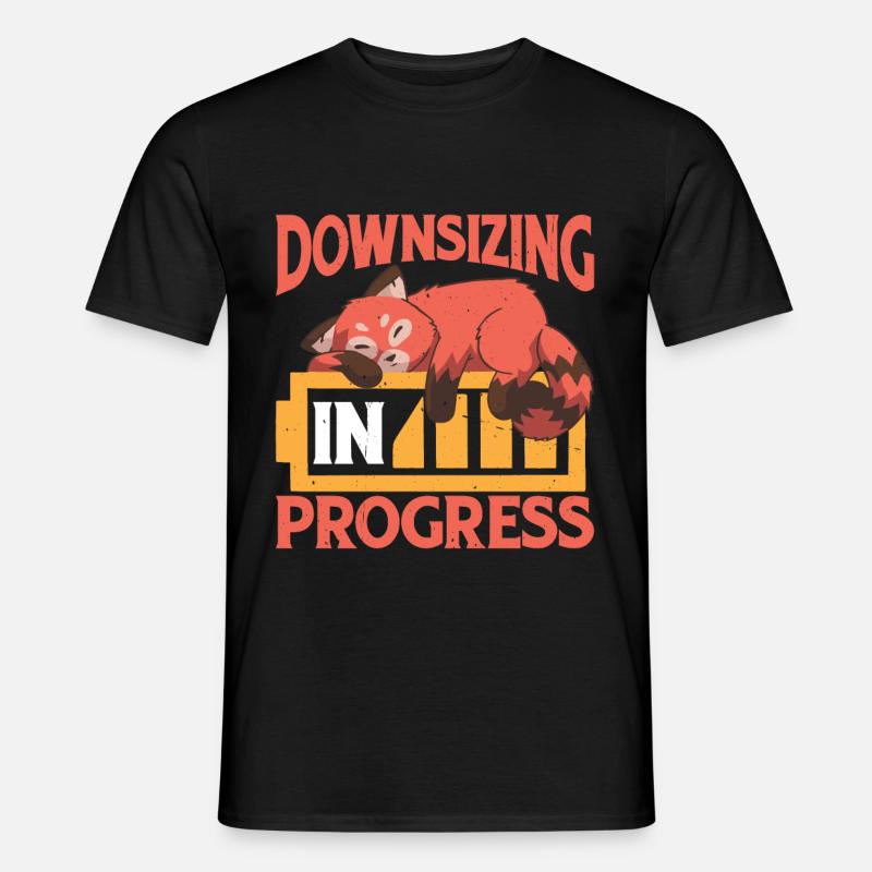 Downsizing In Progress 24 - Männer T-Shirt - Schwarz
