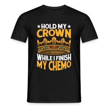 Tenez ma couronne pendant que je termine ma chimio 69 - T-shirt homme - noir - Devant - AI Model Male 178 light (178cm)