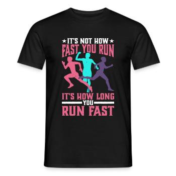 Ce n’est pas la vitesse à laquelle vous courez 2 - T-shirt homme - noir - Devant - AI Model Male 178 light (178cm)