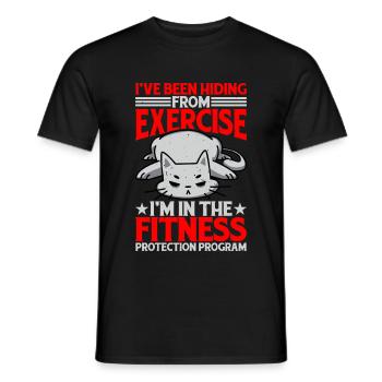 I'm In The Fitness Protection Program - Männer T-Shirt - Schwarz - Vorne - AI Model Male 178 light (178cm)