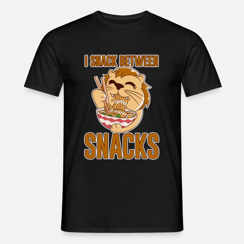 I Snack Between Snacks 4 - Männer T-Shirt - Schwarz