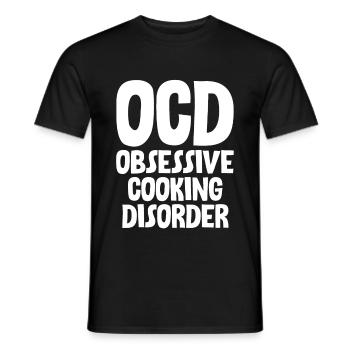 TOC Trouble obsessionnel de la cuisine - T-shirt homme - noir - Devant - AI Model Male 178 light (178cm)
