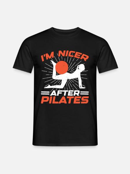 I'm Nicer After Pilates 2 - Men's T-Shirt - black