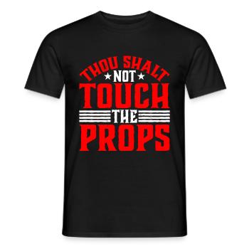 Tu ne toucheras pas aux accessoires 2 - T-shirt homme - noir - Devant - AI Model Male 178 light (178cm)