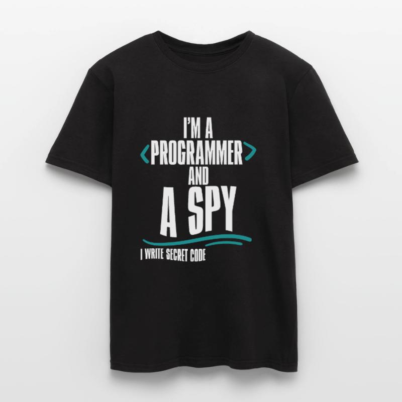 I'm A Programmer And A Spy, I Write Secret Code 2 Männer T-Shirt