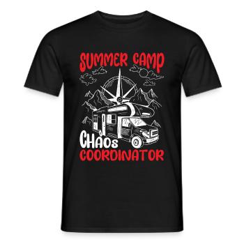 Summer Camp Chaos Coordinator 8 - Männer T-Shirt - Schwarz - Vorne - AI Model Male 178 light (178cm)