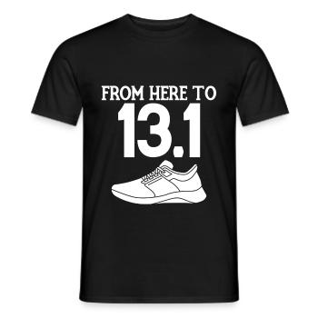 From Here To 13.1 4 - Männer T-Shirt - Schwarz - Vorne - AI Model Male 178 light (178cm)