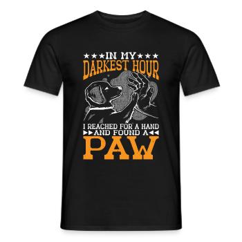 J’ai attrapé une main et j’ai trouvé une patte 10 - T-shirt homme - noir - Devant - AI Model Male 178 light (178cm)