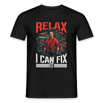 Relax I Can Fix It 19 - Men's T-Shirt - black - Front - AI Model Male 178 light (178cm)