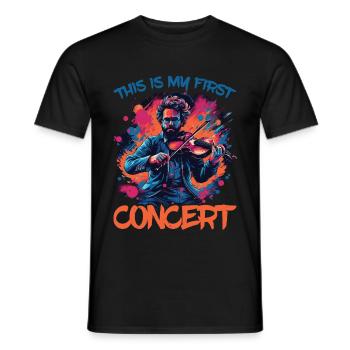 This Is My First Concert 59 - Men's T-Shirt - black - Front - AI Model Male 178 light (178cm)