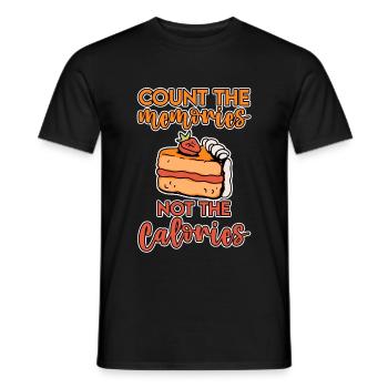 Count The Memories Not The Calories 2 - Men's T-Shirt - black - Front - AI Model Male 178 light (178cm)