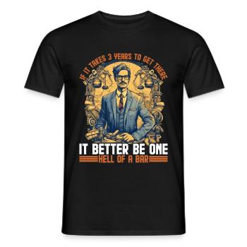If It Takes 3 Years To Get There 19 - Men's T-Shirt - black - Front - AI Model Male 178 light (178cm)