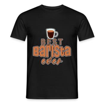 Best Barista Ever 2 - Männer T-Shirt - Schwarz - Vorne - AI Model Male 178 light (178cm)