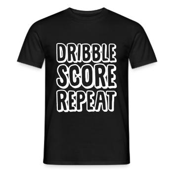 Dribble Score Répéter - T-shirt homme - noir - Devant - AI Model Male 178 light (178cm)