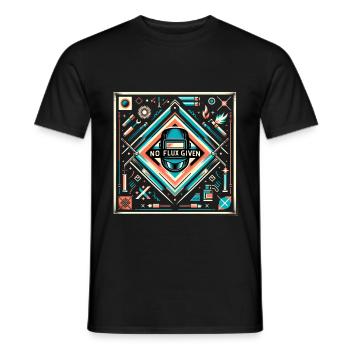 pas de flux donné 11 - T-shirt homme - noir - Devant - AI Model Male 178 light (178cm)