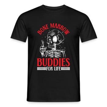 Bone Marrow Buddies For Life 20 - Men's T-Shirt - black - Front - AI Model Male 178 light (178cm)