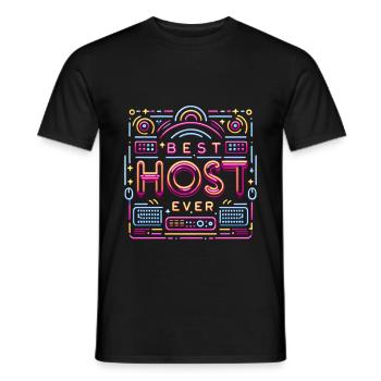 Meilleur hôte de tous les temps 21 - T-shirt homme - noir - Devant - AI Model Male 178 light (178cm)