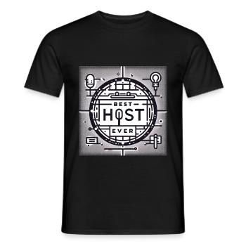 Meilleur hôte de tous les temps 24 - T-shirt homme - noir - Devant - AI Model Male 178 light (178cm)