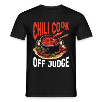 Chili Cook Off Judge 34 - Männer T-Shirt - Schwarz - Vorne - AI Model Male 178 light (178cm)