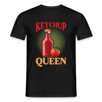 Ketchup Queen 20 - Männer T-Shirt - Schwarz - Vorne - AI Model Male 178 light (178cm)