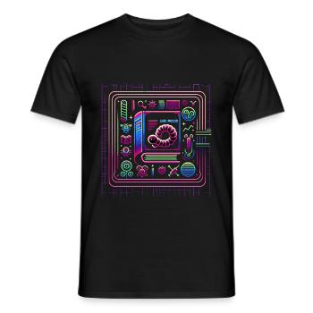 Bookworm and Proud 5 - Männer T-Shirt - Schwarz - Vorne - AI Model Male 178 light (178cm)