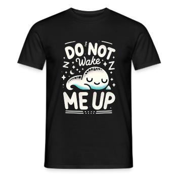 Ne me réveille pas 17 - T-shirt homme - noir - Devant - AI Model Male 178 light (178cm)
