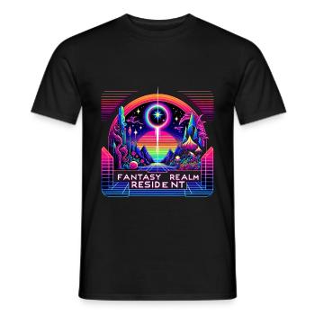 Fantasy Realm Resident 3 - Männer T-Shirt - Schwarz - Vorne - AI Model Male 178 light (178cm)
