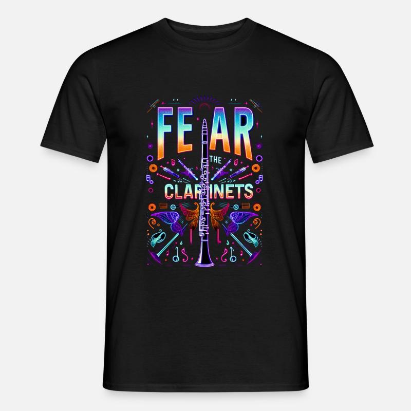 Fear The Clarinets 12 - Männer T-Shirt - Schwarz