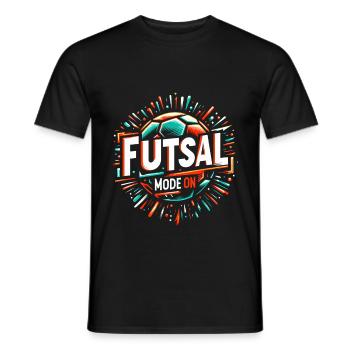 Futsal Mode On 6 - Männer T-Shirt - Schwarz - Vorne - AI Model Male 178 light (178cm)