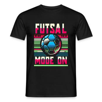 Futsal Mode On 8 - Männer T-Shirt - Schwarz - Vorne - AI Model Male 178 light (178cm)