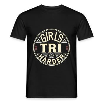 Filles Tri 12 - T-shirt homme - noir - Devant - AI Model Male 178 light (178cm)