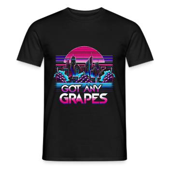 Got Any Grapes 9 - Men's T-Shirt - black - Front - AI Model Male 178 light (178cm)
